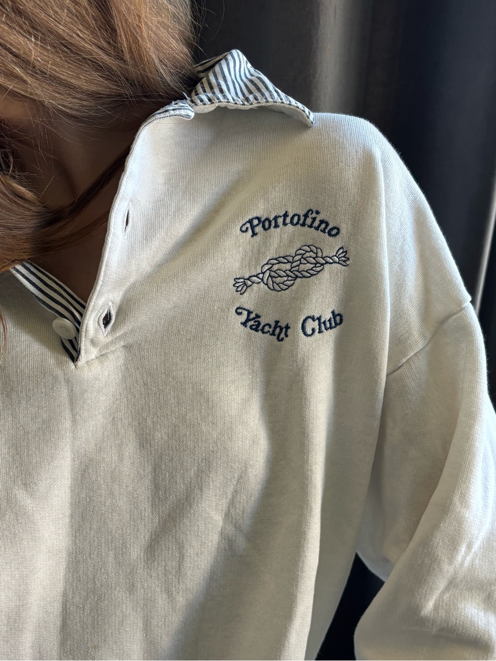 Vintage Portofino Yacht Club
Pullover collared Sweatshirt 
Made in 🇮🇹 
XL